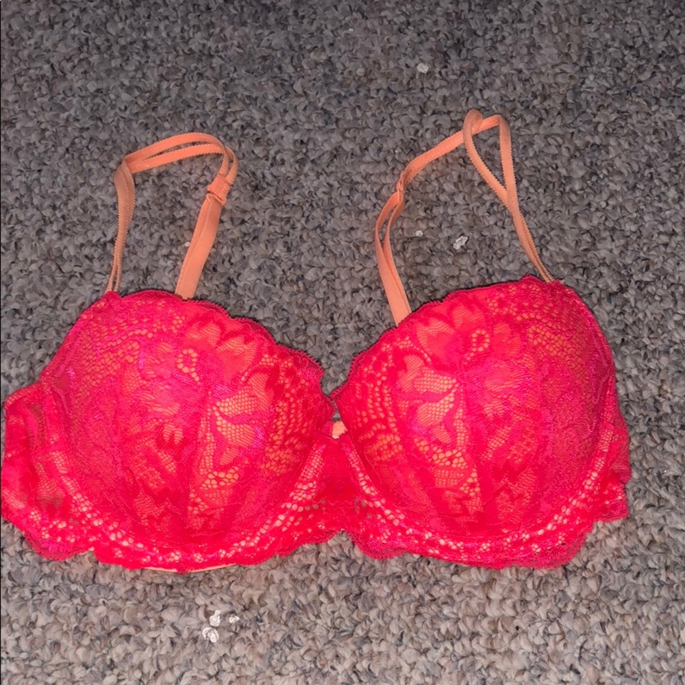 Lace front bra